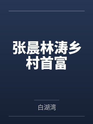 张晨林涛乡村首富